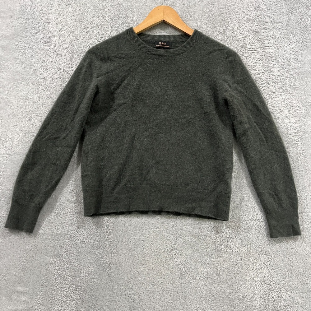 Quince Mongolian Cashmere Crewneck Sweater Women Medium Soft Pullover